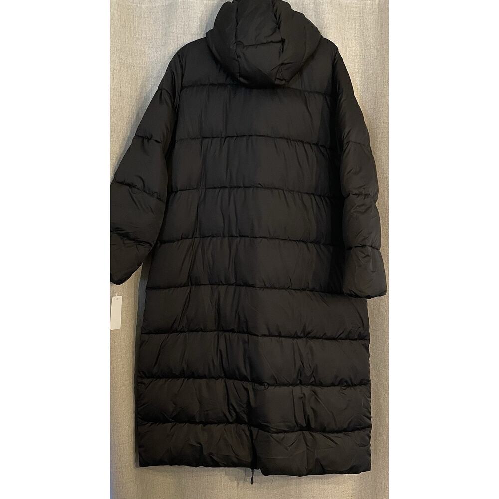 32 Degrees Coat Womens XXL Black Puffer Hooded Full Zip Long Winter Warm - Picture 5 of 6